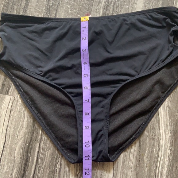 Black High Waist Bikini Bottom - Picture 5 of 6